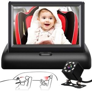 Baby mirror camera monitor